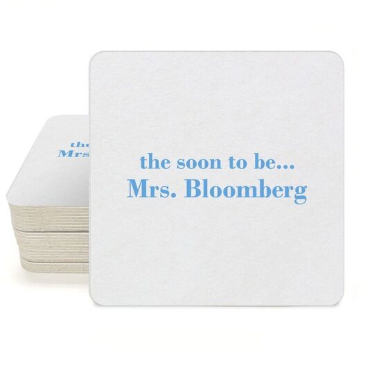 Soon to be Mrs Square Coasters
